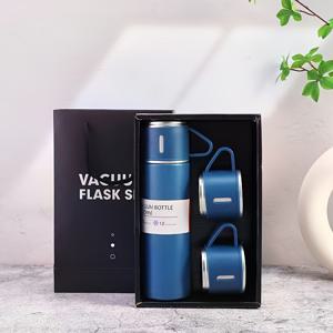 TEMU 보온 머그 500ml/16.9oz 1세트, 스테인리스 스틸 진공 보온·보냉병, 컵 포함, 커피, 뜨거운 음료, 차가운 음료용 워터 플라스크, 신학기 용품