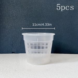 TEMU 나비 난초 화분 5개 세트, 파란오프시스 화분, 뿌리 제어 화분, 덴드로비움 화분, 나비 난초를 위한 특별한 화분, 배수 및 환기 시스템이 있는 화분