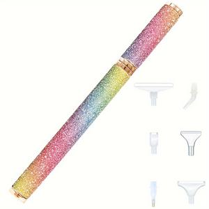 TEMU 1pc 5D 페인팅 펜 글리터 반짝임 인공 펜 DIY 십자수 자수 공예 네일 아트 페인팅 액세서리