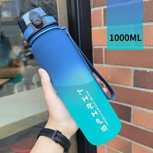 TEMU 1개, 21.98oz/33.81oz 그라데이트 스포츠 피트니스 여행용 물병, 휴대용 음료 컵, 차 컵, 튼튼한 PC 소재, 충전되지 않은, 플립 탑, 남성 및 여성에게 이상적, 여름 및 가을에 완벽, 학생, 생일, , 크리스마스에게 멋진 선물|트래블보틀