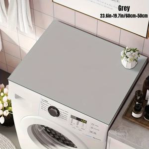 TEMU 1pc 대형 세탁기 건조기 커버 보호 매트, 상단용 규조토 세탁기 건조기 커버, 빠른 건조 및 흡수성이 뛰어난 세탁기 건조기 상단 보호 장치