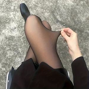 TEMU 솔리드 슬리밍 팬티호스, 훅 방지 탄력 있는 팬티호스, 여성용 스타킹 및 호시리