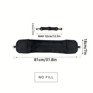 TEMU 1개 초소프트 조절 가능한 여행용 목베개 - 대용량 에르고노믹 디자인, 긴 지퍼로 간편 보관 가능, 내구성 있는 폴리에스터, 회색, 비행기/차량/사무실/가정용, 편안한 목지지|목베개