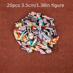 TEMU 미니어처 인형 20개 세트, 3.5cm 모형 기차 풍경을 위한 인간 모형, 다이오라마 키트, 모형 전시용 - 무해하고 쉬운 보관, 집중력 향상 - 18세 이상 적합