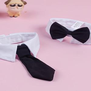 TEMU 고양이 & 소형견용 조절 가능한 2개 세트 보타이 - 단색, 폴리에스테르, 사계절용 편안함, 개용 보타이