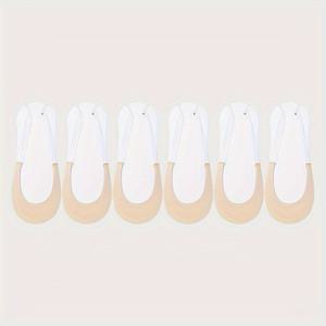 TEMU 여성용 스타킹 및 호시리, 간단하고 편안한 하이힐 양말, 반쪽 손바닥이 보이지 않는 양말 6켤레
