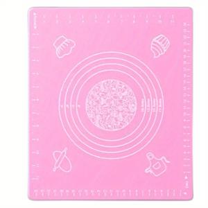TEMU 1개 대형 논스틱 재사용 베이킹 매트, 측정치 포함, 식품 등급 반죽 롤링 & 반죽 패드, 빵, 사탕, 쿠키, 페이스트리용 - 크리스마스, 할로윈, 이스터, 추수감사절, 발렌타인데이를 위한 주방 요리 도구