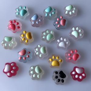 TEMU DIY 매니큐어, 헤어 액세서리, 모바일 폰 케이스, 공예 선물 및 기타 장식용 비즈에 적합한 레진 고양이 발톱 비즈 100개 세트