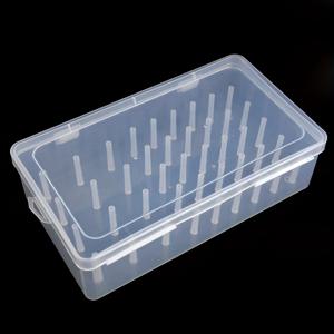 TEMU 1pc 42 축 재봉사 정리 상자, 두꺼운 & 얇은 스풀 용 내구성 플라스틱 보관 케이스, 투명 DIY 재봉 용품 컨테이너, 공예 액세서리 - 스레드는 포함되지 않음