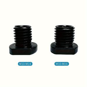 TEMU 2pcs 철 각도 그라인더 어댑터 세트 - M10 암나사 M14/M16 나사 너트 아버 커넥터 연마 도구 액세서리