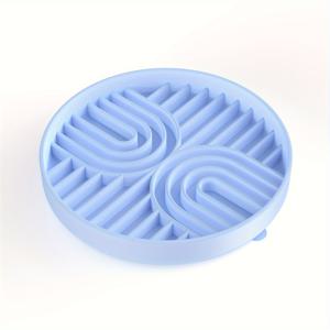 TEMU 1pc Pet Zone 실리콘 강아지 사료 그릇 느린 먹이 공급기 - 미끄럼 방지, BPA 프리, 내열성, 식기 세척기 안전 - 1-3컵의 사료, 간식 및 물에 이상적 - 강아지의 지루함과 불안감 감소에 도움이 됩니다.