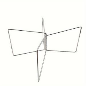 TEMU 1개 튼튼한 스테인리스 스틸 접이식 스탠드, 야외 캠핑 보관함용 - 녹색, 컴팩트 & 휴대용, 쉬운 운반 손잡이, 캠핑 액세서리|폴딩박스