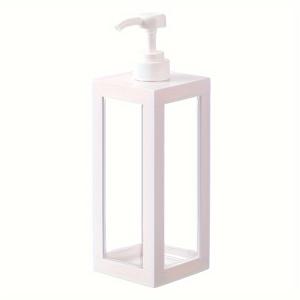 TEMU 1000ml 사각 펌프 디스펜서 병 - 무향 플라스틱, 샴푸, 바디워시 & 로션용 - 욕실 필수품