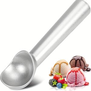 TEMU 1개, 노스틱 프로스트-프루프 헤비-듀티 메탈 스쿱, 내구성 있는 디자인, 쉽게 세척 가능, 젤라토, 쿠키 반죽, 셔벗, 주방 가제트에 완벽합니다.