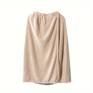 TEMU 1pc 현대적인 플레드 마이크로파이버 목욕 가운 타월 랩 여성용 - 매우 부드럽고, 빠른 건조, 울트라 흡수성 280gsm, 우주 테마 니트 원단, 폴리에스터 80% 나일론 20%, 직사각형 스파 로브, 세안 수건|샤워가운
