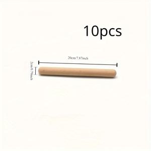 TEMU 10pcs/set 휴대용 음악 리듬 스틱 나무 드럼 스틱 하드우드 음악 스틱 연습 및 리듬 음악 스틱 Orff 퍼커션 악기 퍼커션