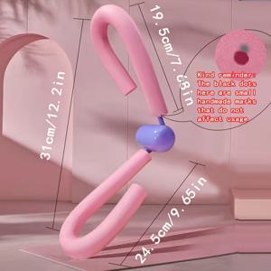 TEMU 1pc 실리콘 폴리머 요추 근육 트레이너, 허벅지 운동기, 산후 회복, 몸매 조절, 다리 및 엉덩이 훈련 장치