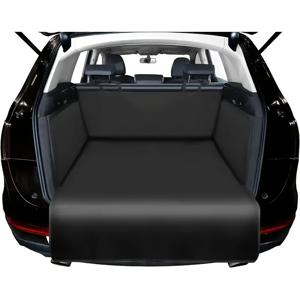 TEMU 600D 옥스포드 원단 및 PVC 카고 영역용 차량 시트 커버, SUV 및 자동차용 내구성 있는 후방 좌석 보호 커버, 미끄럼 방지 먼지 저항 트렁크 매트