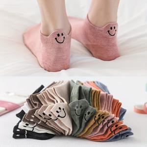 TEMU 10 쌍의 만화 캐릭터 커플 발목 양말, 95% 폴리에스터 5% 엘라스탄, 기계 세척 가능, 니트 소재, 300gsm, 짧은 크루 길이
