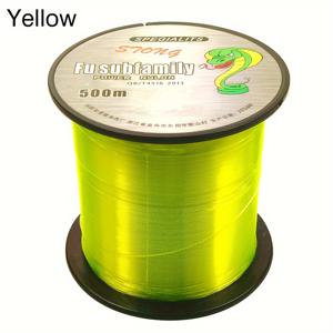 TEMU 500미터/546.8야드의 초강력 나일론 낚싯줄 1개, 1.2KG/2.64LB에서 17.8KG/39LB까지의 용량, 담수 및 염수 보트 낚시에 적합, 크기 5.