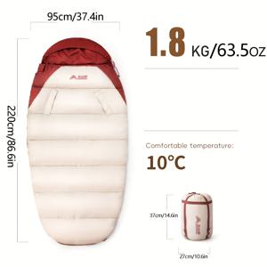 TEMU 비시나 1개 캠핑 슬리핑백, 사계절용 휴대용 슬리핑백, 야외 하이킹, 캠핑 및 등산에 사용 가능|등산가방