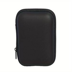 TEMU 1pc 컴팩트 EVA 하드 쉘 카메라 케이스 - 충격 방지 저장 박스, CCD 카메라용, 오렌지/블랙, 휴대용 CCD용 내구성 있는 보호, 카메라 저장 케이스, 휴대용 카메라 케이스, 보호 장비 가방, 컴팩트 디자인, 외부