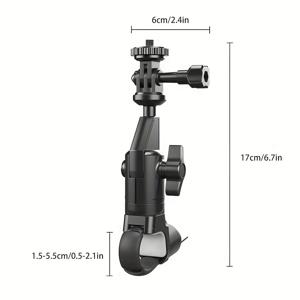 TEMU LRBH 카메라 클램프 마운트, 자전거 및 오토바이용 360도 볼 조인트 홀더, Gopro Max Hero 12 11 10 , Insta360 X3 X4, Ace Pro, DJI Action 3 4, 및 Osmo Pocket 3 액세서리와 호환됩니다.