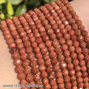 TEMU 앤비즈 2/3/4mm 천연 골든 샌드 스톤 비즈 - 반짝이는 크리스탈이 있는 대량 컷팅 라운드 스페이서 비즈, 주얼리 만들기 DIY 팔찌 목걸이 귀걸이용 다양한 사이즈 루스 비즈, 수제 액세서리 및 비딩 공예용
