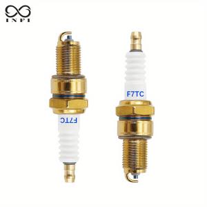 TEMU 혼다 GX 시리즈용 2개 세트 F7TC 스파크 플러그 - 금속 제작, 4서클린더 소형 엔진, 발전기에 적합, 잔디 깎는 기계, 전기 필요 없음, 물 펌프, 고카트, 로토틸러에 내구성이 뛰어남, NGK BP7ES, 보쉬 W5D, 챔피언 N7YC 대체