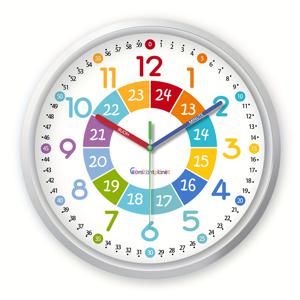 TEMU 8인치 현대 플라스틱 유리 교사 벽시계, 아름다운 숫자 패턴, 조용한 쿼츠 시계, 거실과 침실에 적합, 교육 훈련 클래스 장식, 학교 교실 장식, 졸업 시즌 선물 (배터리 포함되지 않음)|벽시계|벽시계