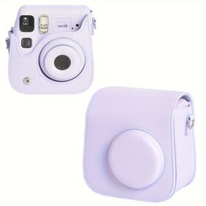 TEMU WOGOZAN 민트 그린 미니 SE 카메라 케이스, Fujifilm Instax SE/7+/7s/7c용 - 보호용 인조 가죽 커버, 조절 가능한 어깨끈, 스냅 클로저 및 렌즈 보호 기능 (카메라 미포함)