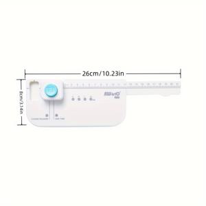 TEMU 1pc PVC 페이지네이션 보드 - 사무실 정리, 정밀 공예 종이 가위를 위한 알파벳 색인 및 둥근 모서리 절단 도구 - 공예 및 색인을 위한 내구성 있는 플라스틱 커팅 보드