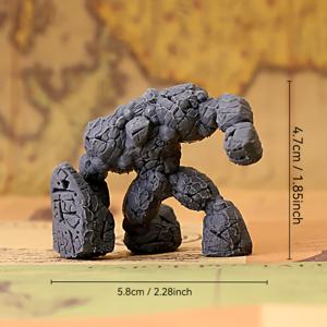 TEMU 엑스앤 언노운 아민 스톤 골렘 미니어처 피규어 - 던전 앤 드래곤즈, TTRPG 및 보드게임용 50mm 무도색 레진 모델, 상세한 텍스처 디자인, 수집가들을 위한 조형물, 연령 14세 이상