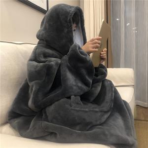 TEMU 1개 스타일 오버사이즈 후드 담요 - 울트라 소프트 플리스 웨어러블 스웨트셔츠, 세탁기 사용 가능한 핑크 스너글 담요, 소파/침대용 홈 데코, 착용 가능 담요, 편안한 생활 액세서리, 후디 릴랙스웨어