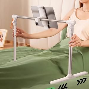 TEMU 조절 가능한 알루미늄 합금 태블릿 및 휴대폰 홀더 | 침대 옆 사용을 위한 다각도 클램프 마운트 | 안전한 그립이 있는 다용도 확장형 암 | 아이패드, 스위치, 스마트폰에서 핸즈프리 시청에 이상적 | 편안하게 독서와 엔터테인먼트를 즐기기에 완벽|그립톡