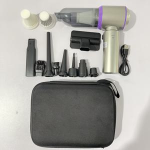 TEMU 15000PA 강력한 무선 휴대용 진공 청소기 - 휴대용, 2개의 보조 필터 및 EVA 보관 가방, 3가지 조절 가능한 모드, LED 배터리 디스플레이, 브러시리스 모터, 가정 및 차량 사용에 이상적, 충전식, 액세서리 키트 포함