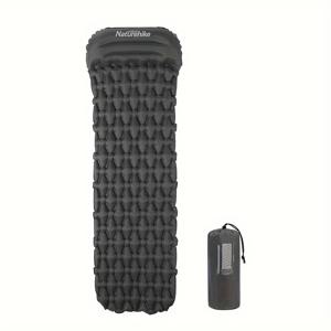TEMU Naturehike FC-12 바나나 슬라이스 싱글 인플레이블 패드, 베개 포함, 휴대용 캠핑 두꺼운 매트, 자체 인플레이션, 직사각형 모양, 나일론 직물, 야외 활동에 이상적