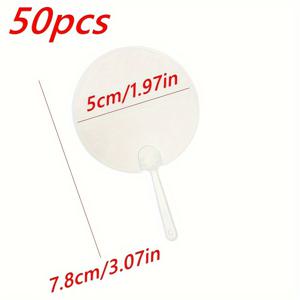 TEMU 50 DIY 미니 투명 팬 공예 아이템