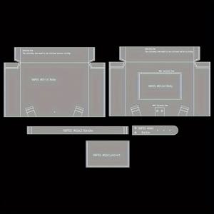 TEMU 5-피스 핸드백 제작 템플릿 세트, DIY 가죽 공예 아크릴 디자인 템플릿 토트 백 및 배낭 구성, 가죽 작업 용품 키트