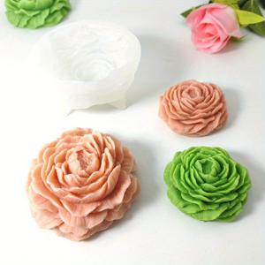 TEMU DIY 소이 왁스 공예용 레진 몰드 & 꽃무늬 실리콘 캔들 몰드 – 홈 데코, 결혼식, 생일 파티 선물 아이디어