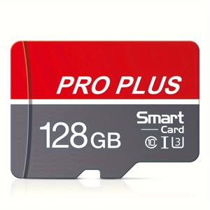 TEMU MicroDrive 고속 메모리 카드 - U3 클래스 10, 8GB/16GB/32GB/64GB/128GB/256GB, 회색 빨강, SD 어댑터 포함, 스마트폰 및 태블릿에 이상적, Micro SD 카드 어댑터, MICRODRIVE