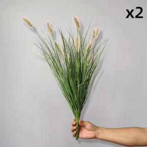 TEMU 13개의 인공 파스팔럼 풀 2개, 현실적인 인공 토끼 꼬리 풀 23.6인치, 스타일, 파티오 정원 장식, 가정 호텔 방 결혼식 장식, 생일 파티 용품 및 DIY 휴일 액세서리에 적합합니다.