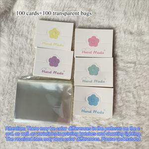 TEMU 100팩 수제 보석 파우치, 8x11cm DIY 카드 포장 가방 - 브레이슬릿, 목걸이, 헤어 액세서리, 열쇠고리, 핸드폰 장식, 수제 쿠키, 캔디 래퍼