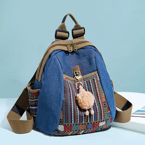 TEMU 새로운 심플하고 실용적인 멀티포켓 캐주얼 컬러블로킹 숄더백, 다기능 대용량 캔버스 여행 패션 출퇴근 백팩, 가을과 겨울 핫딜 고가성능 학생 학교가방, 대학생 지퍼 백팩|백팩|에코백