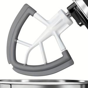 TEMU 1개, KitchenAid 4.5-5쿼트 볼 스탠드 믹서용 틸트 헤드 플렉스 엣지 비터, 플랫 비터 액세서리, 실리콘 엣지 스크레이퍼 포함