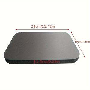 TEMU 1pc 정원 요가 무릎 쿠션, 부드러운 두꺼운 폼 운동 매트, 소형, 검정색, EPE 진주 양털 재질, 성인용, 요가, , 홈 워크아웃, 무릎과 팔꿈치 보호, 독립기념일, 추수감사절, 크리스마스, 할로윈, 노동절