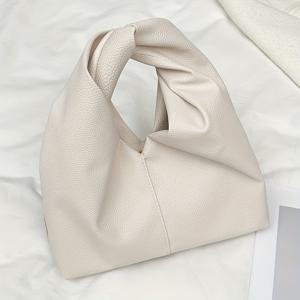 TEMU 4가지 스타일의 우아한 여성용 슬링백, 가벼운 단색 만두 지갑, 고정된 어깨 끈, 자석 잠금 장치, 폴리에스터 안감, 트렌디한 한국 패션 핸드백 - 블랙, 화이트, 핑크, 블루