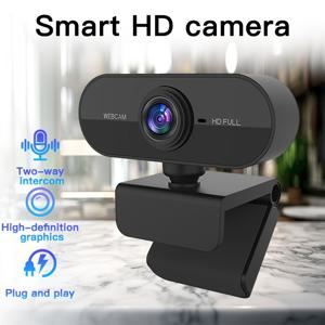 TEMU 마이크가 있는 스마트 HD 웹캠, 1080P 풀 HD 비디오 컨퍼런스 카메라, 양방향 인터콤, 자동 초점, 플러그 앤 플레이, 블랙, 업무용 고화질 스트리밍, 교실 또는 회의용 웹캠|인터폰