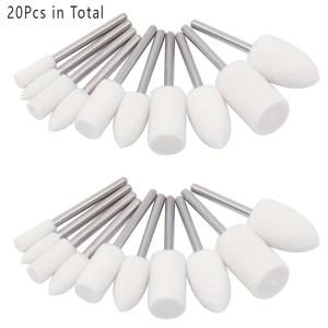 TEMU /40 개의 폴리싱 패드 세트, 회전 도구를 위한 버퍼 휠 디자인. 크롬 및 시계 폴리싱을 위한 1/8 인치 샤크가 있는 필트 버퍼 및 폴리싱 비트 포함.