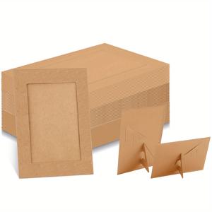 TEMU 100개 종이 사진 프레임, 4x6인치 사진용 카드보드 프레임, DIY 공예용 종이 프레임, 발렌타인데이, 결혼식 파티용 (크래프트)